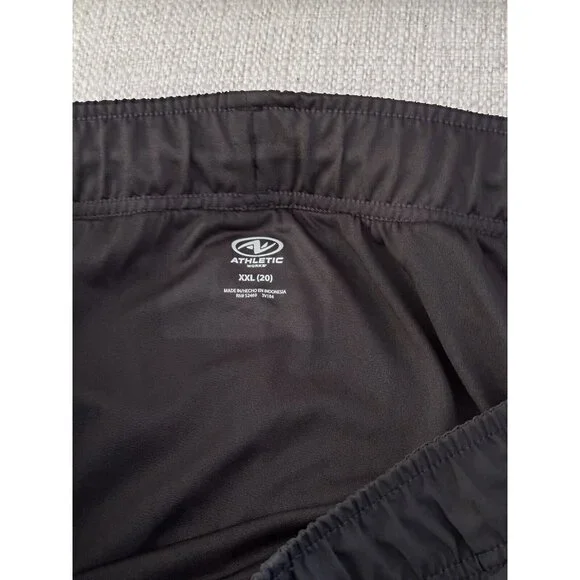 Athletic Works Women’s Plus Size Shorts XXL(20) Black  Elastic Waist with pocket - Picture 4 of 5